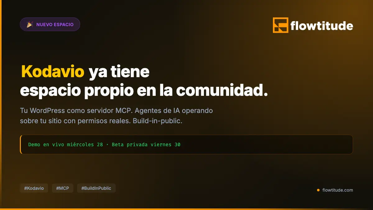 Bienvenido al espacio Kodavio
