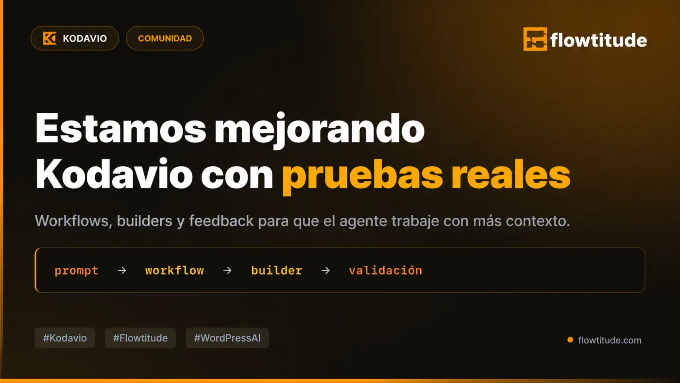 Estamos mejorando Kodavio con inteligencia más guiada