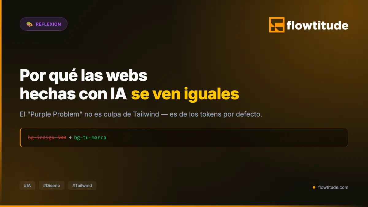 Por qué tantas webs hechas con IA se ven iguales