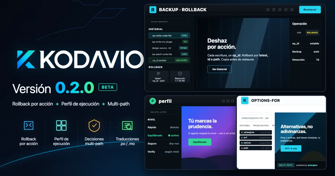 Kodavio 0.2.0 ya está aquí 🚀