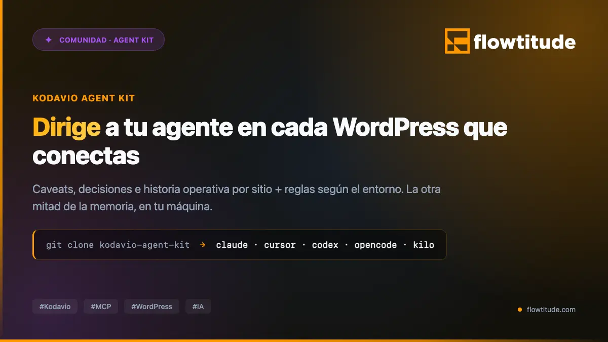 Kodavio Agent Kit: tu capa cliente para dirigir al agente