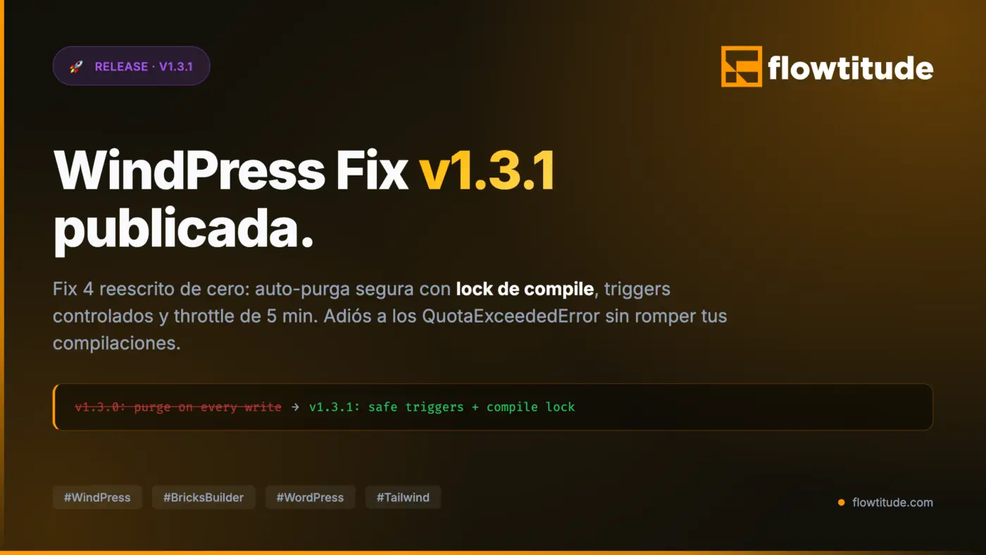 🚀 WindPress Fix v1.3.1 — ya disponible