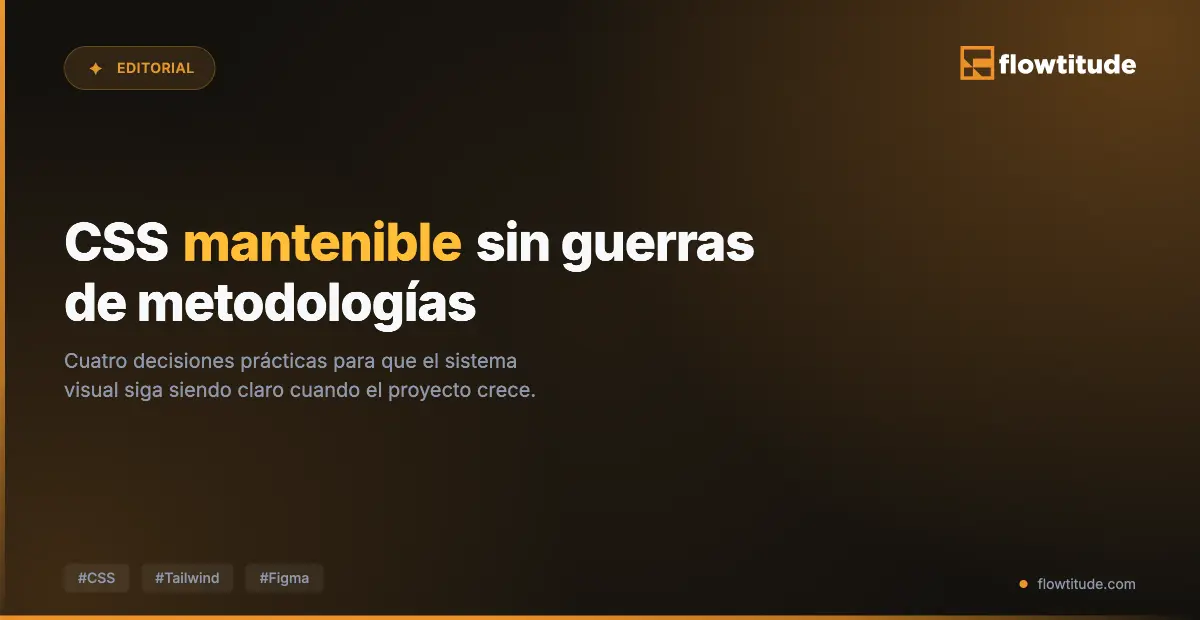 CSS mantenible sin guerras de metodologías