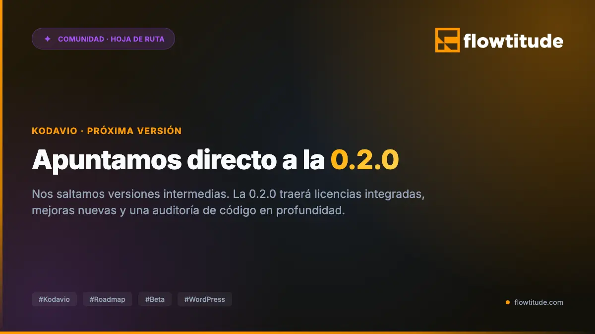 Kodavio 0.2.0: nuestra versión oficial de salida