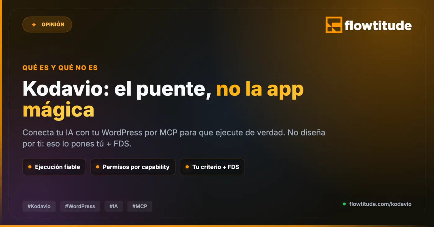Qué es Kodavio — y qué NO es