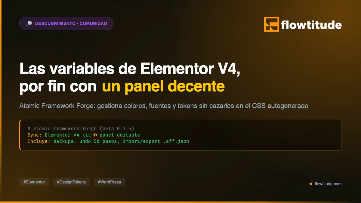 Un hallazgo para los que estáis en Elementor V4.