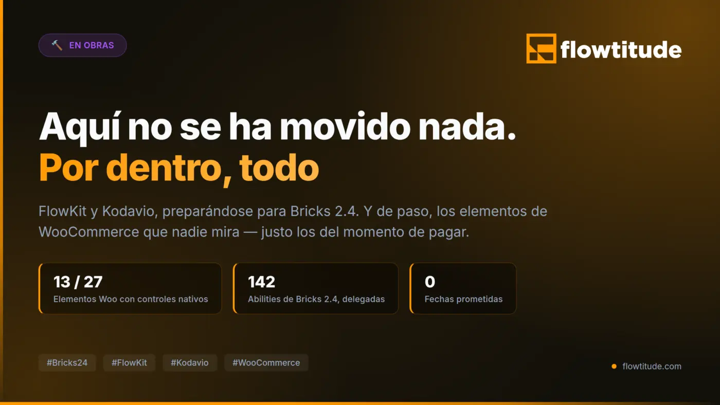Aquí no se ha movido nada en semanas. Por dentro, todo