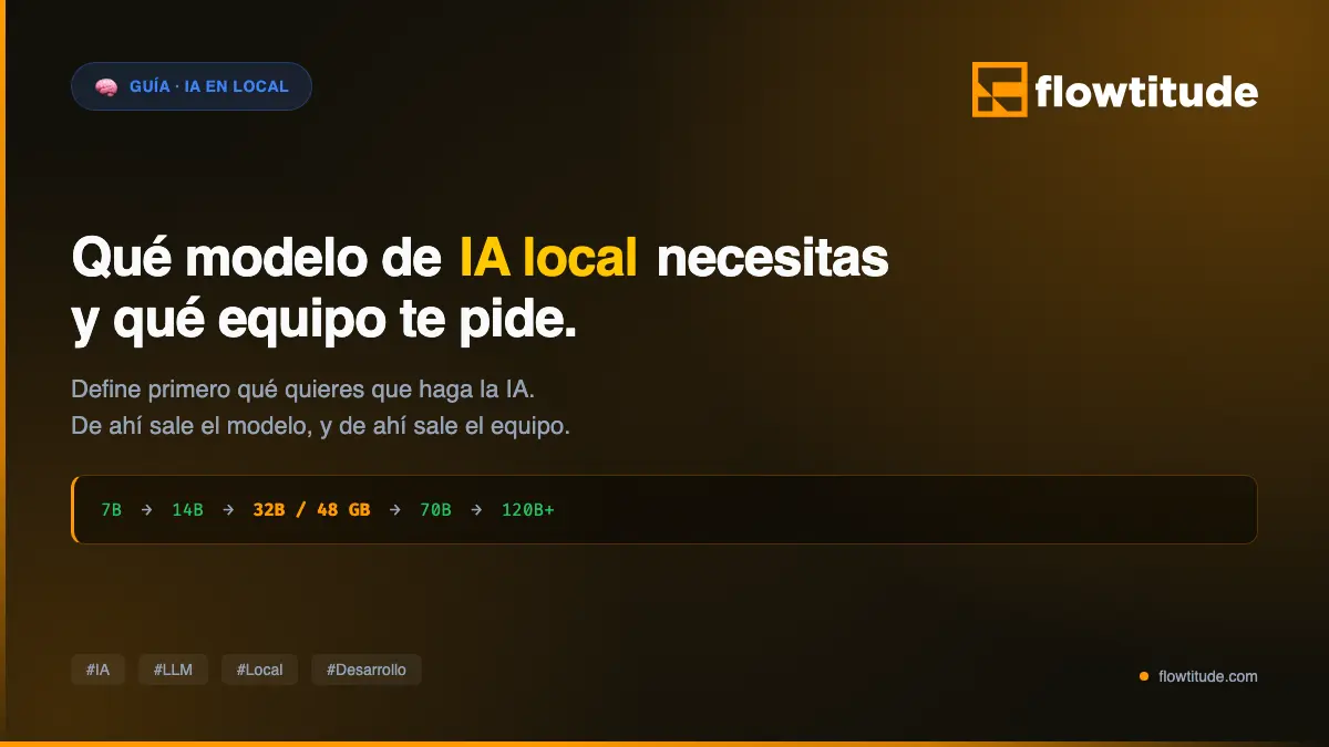 Qué modelo de IA local necesitas y qué equipo te pide
