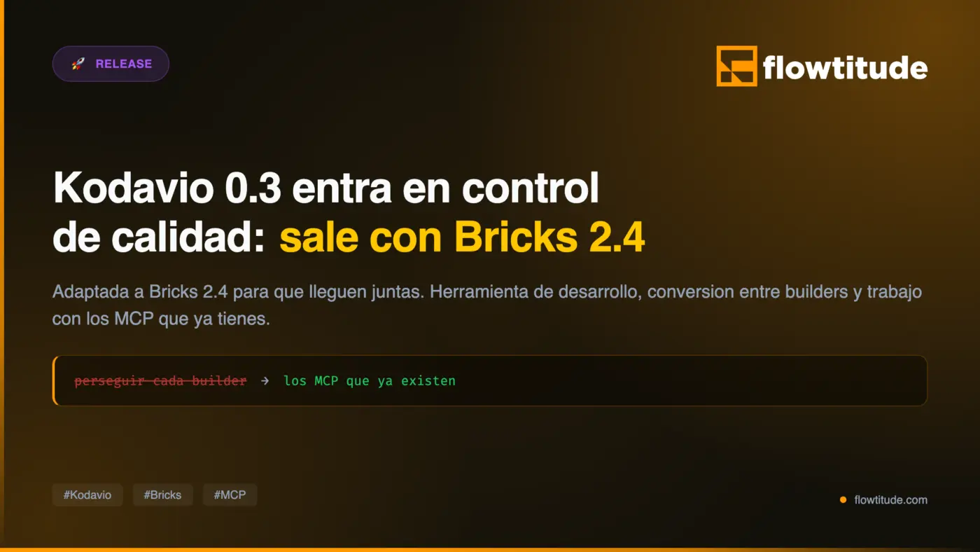 Kodavio 0.3 entra en control de calidad: sale con Bricks 2.4